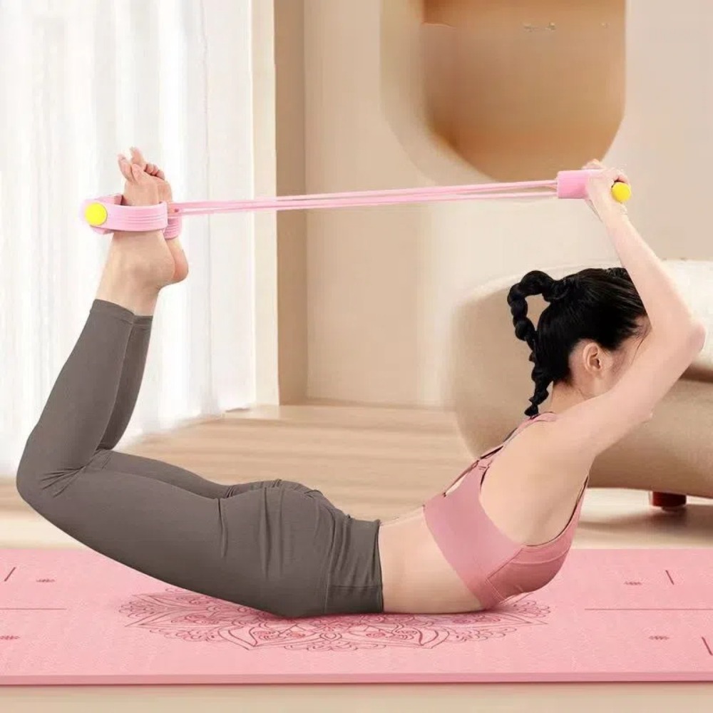 Yoga Fitness At Home - 6-delige set weerstandsbanden van TPE, geschikt