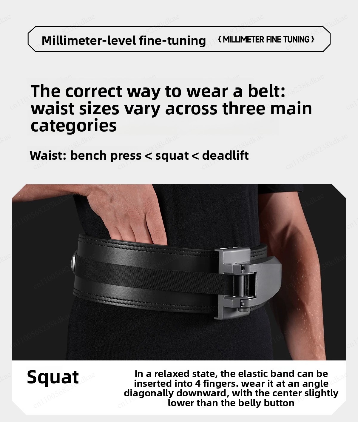 Weight Lifting Belt - Geïmporteerde koeienhuid riem met ratelgesp voor