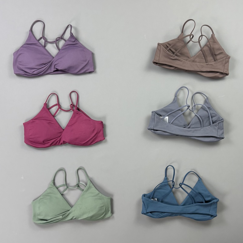 Yoga Fitness Body - Sportbeha voor dames, V-hals, gedraaide voorkant,