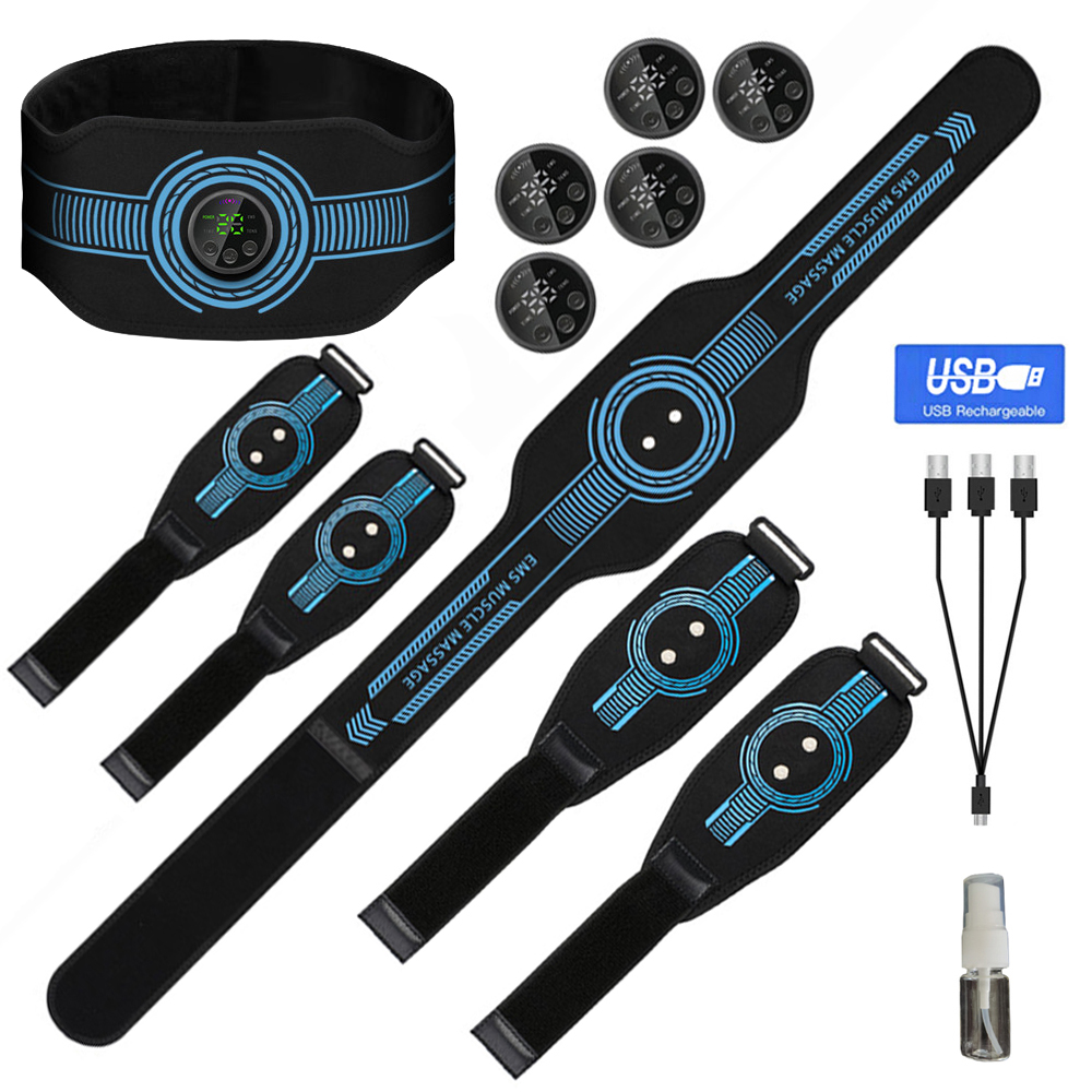 Weight Lifting Belt - USB Oplaadbare Buikspier Trainer Abdominale Toning