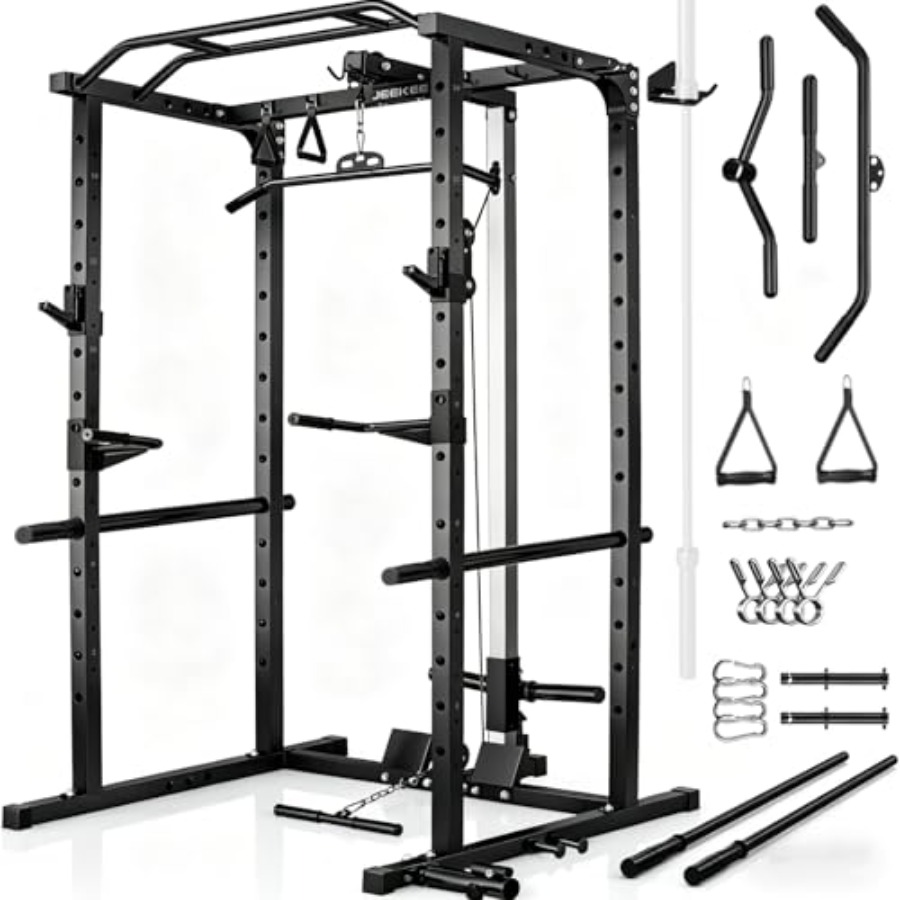 Lat Pulldown Bar - Homegym power rack met LAT pulldown,