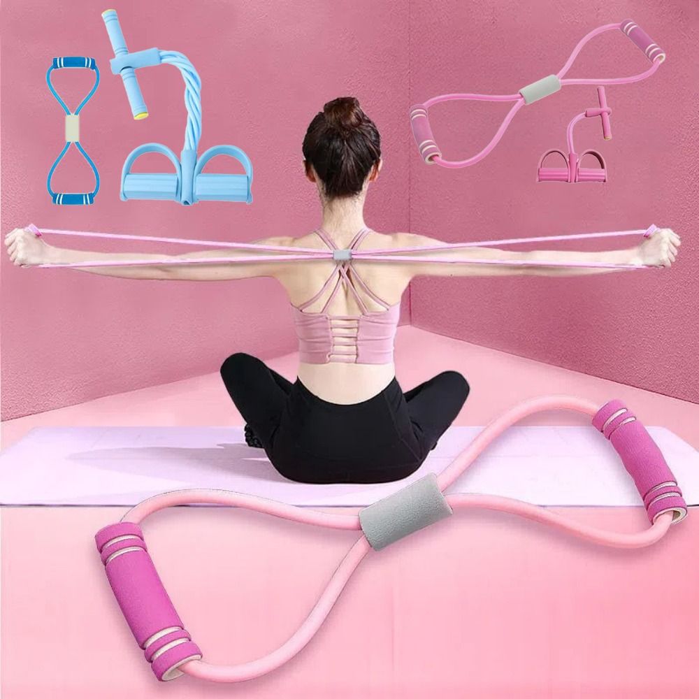 Yoga Fitness At Home - 6-delige set weerstandsbanden met schuim, voor